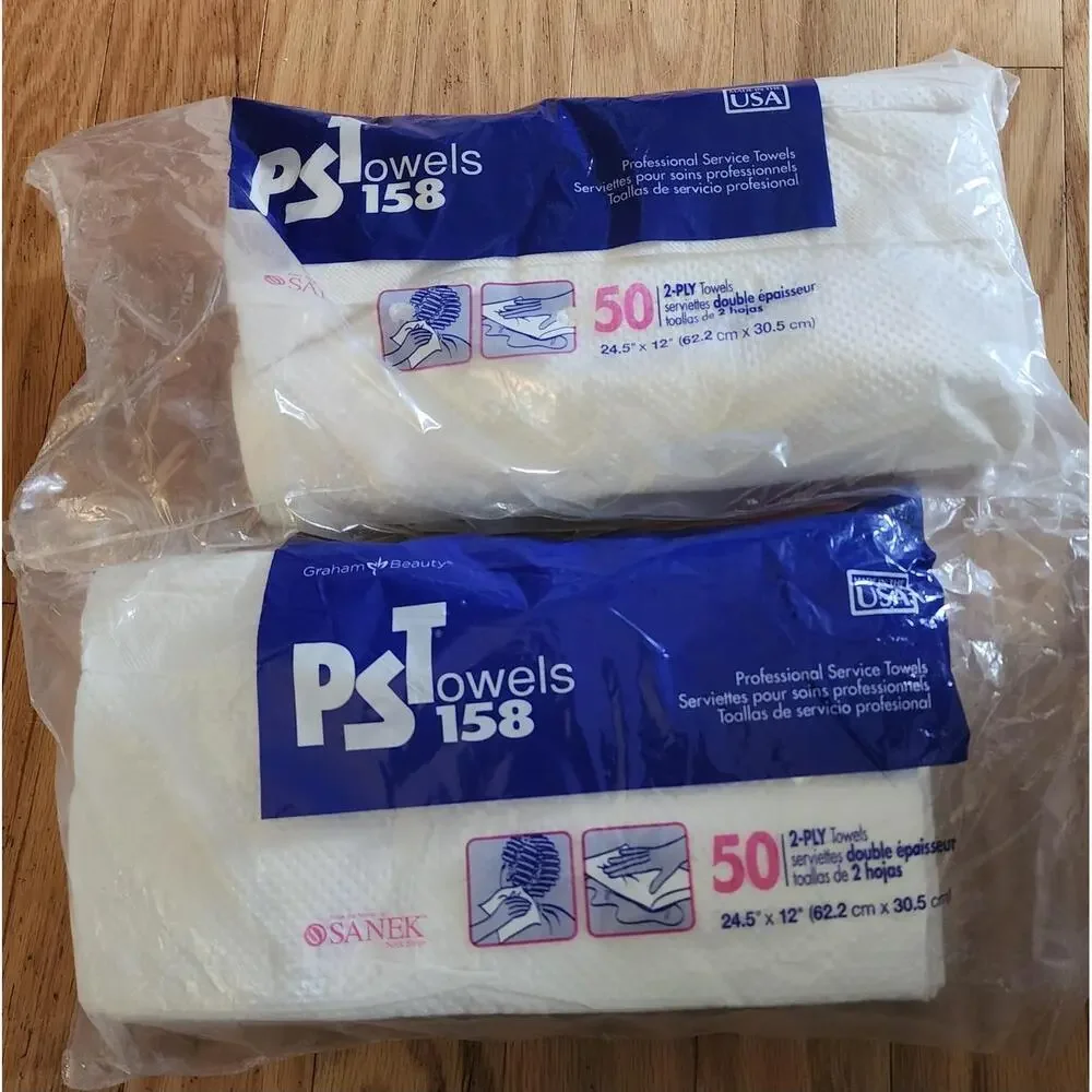 Graham Beauty 16159 Professional Service Towels 50-Count, 2-Ply, 12
